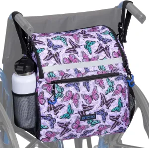 Wheelchair Bags, Wheelchair Backpack with Cup Holder, Wheelchair Bags to Hang on Back, Electric Wheel Chair Accessories, Large Storage Bag for Walker Rollator