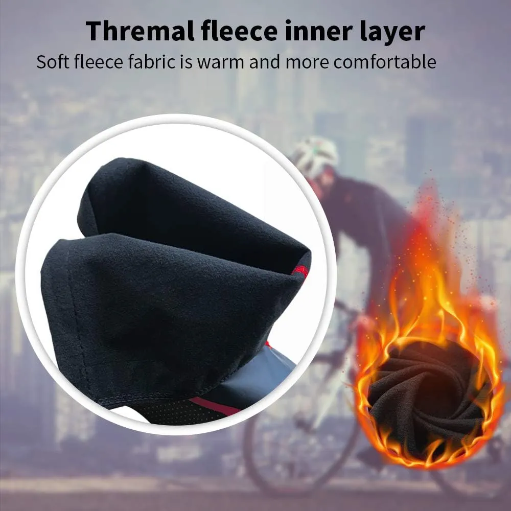 Winter Warm Bike Shoes Cover Thermal Cycling Shoe Covers Waterproof Shoescover for Men Women, Road MTB Bicycle Overshoes