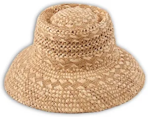 Women Bucket Sun Hat Wide Brim Woven Raffia Palma Hat UPF 50  Sun Protection Summer Vacation Beach Straw Hat