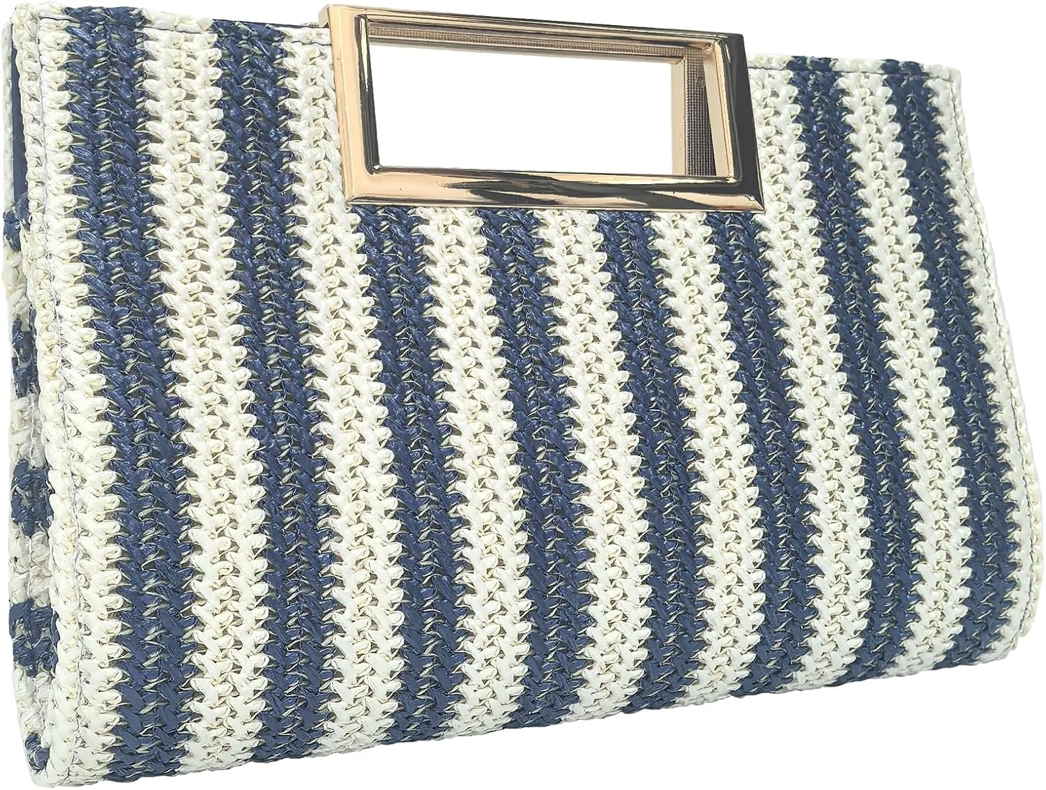 Women Clutch Top Handbags Straw Raffia Bag Purse Woven Tote CrossBag for Women Beach Summer Travel