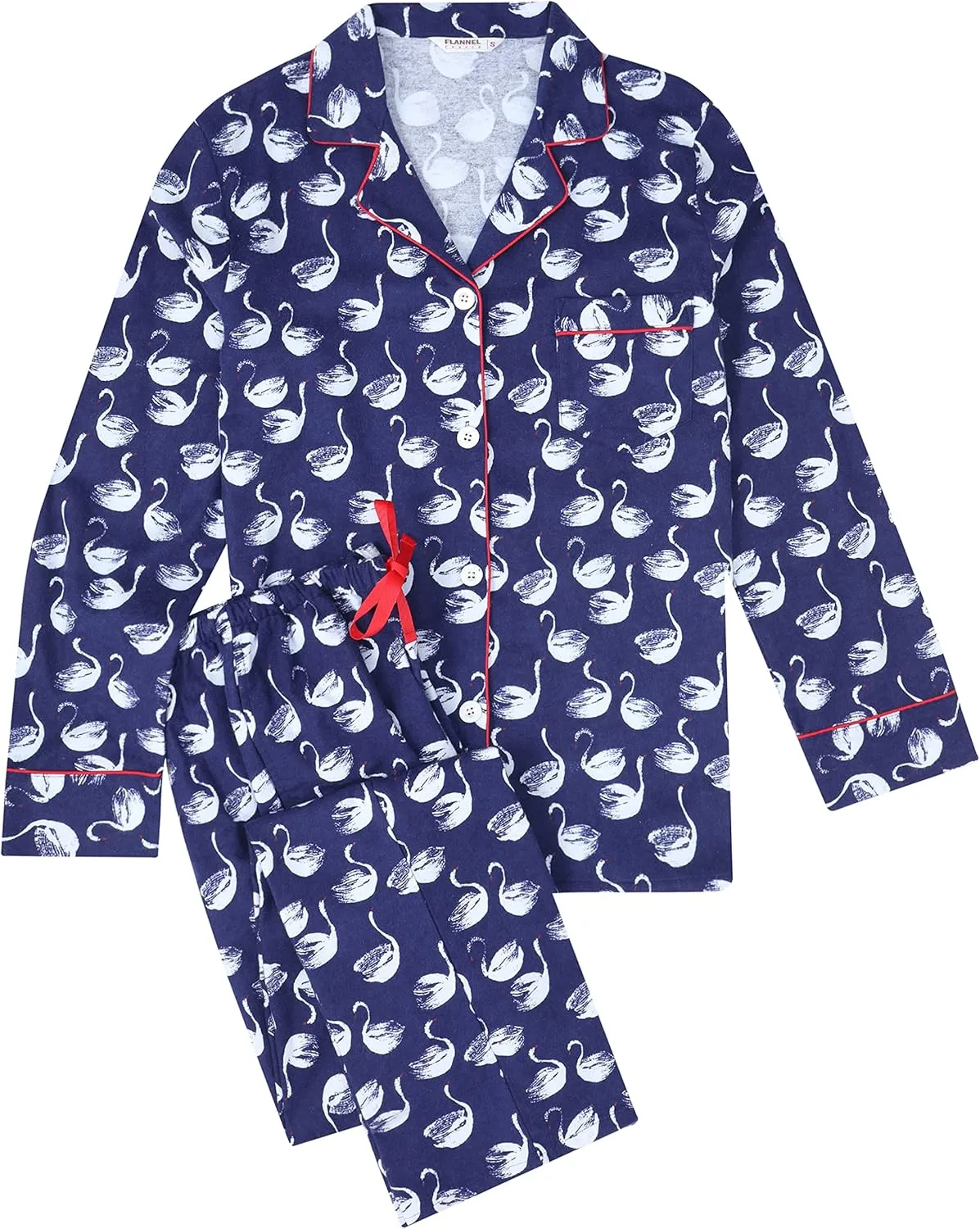 Women Pajamas Set - 100% Cotton Flannel Pajamas Women Warm PJs Set