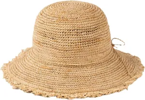 Women’S Extra Fine Raffia Straw Hat Summer Sun Visor Large Brim Handmade Rollable Straw Caps Beach Vacation Travel