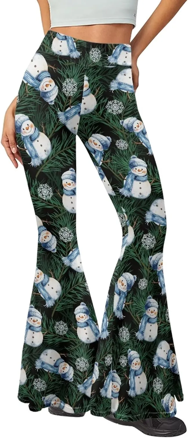 Women's Yoga Pants Flare Leggings Bootcut Workout Pants Stretch Casual Bell Bottom Pants
