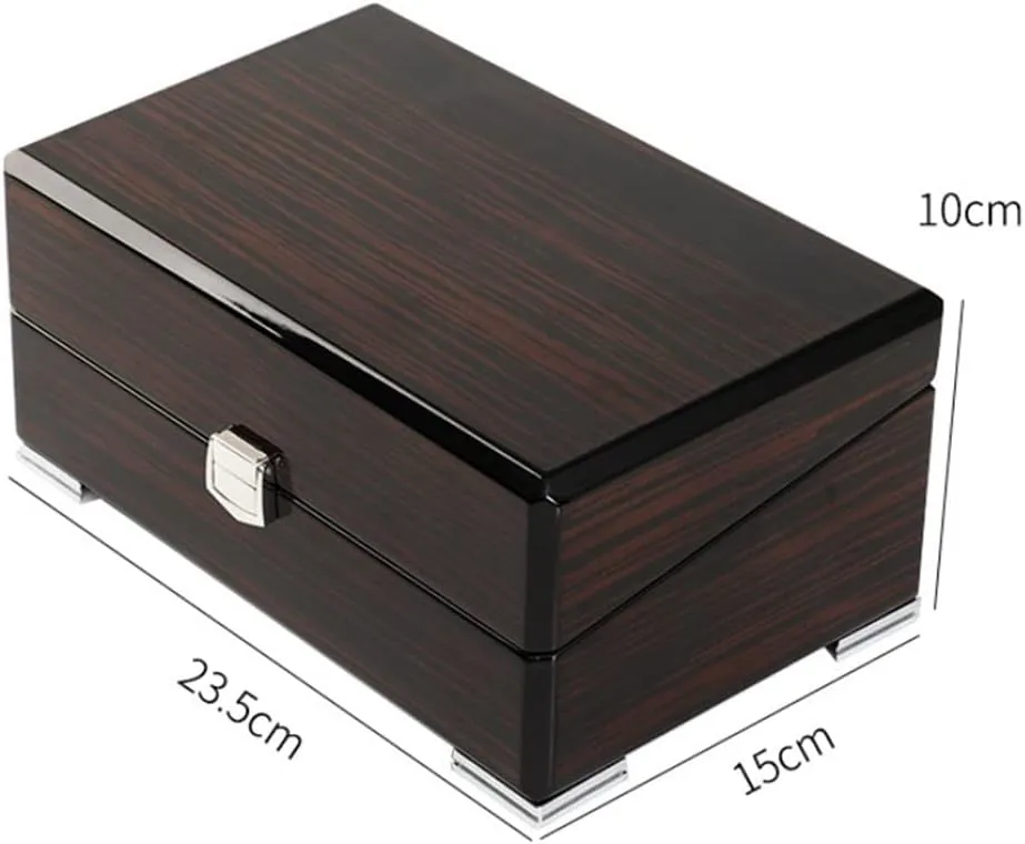 Wooden Watch Box Single Gird Whit Tote bag book Card Tags And Papers In English Booklet Jewelr box