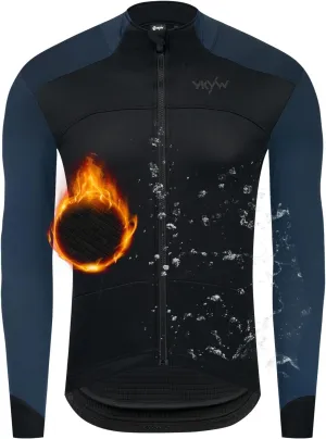YKYWBIKE Cycling Jackets for Men Winter,Water Resistant Softshell,Windproof Bike Jacket,Cold Weather Motorcycle Jacket