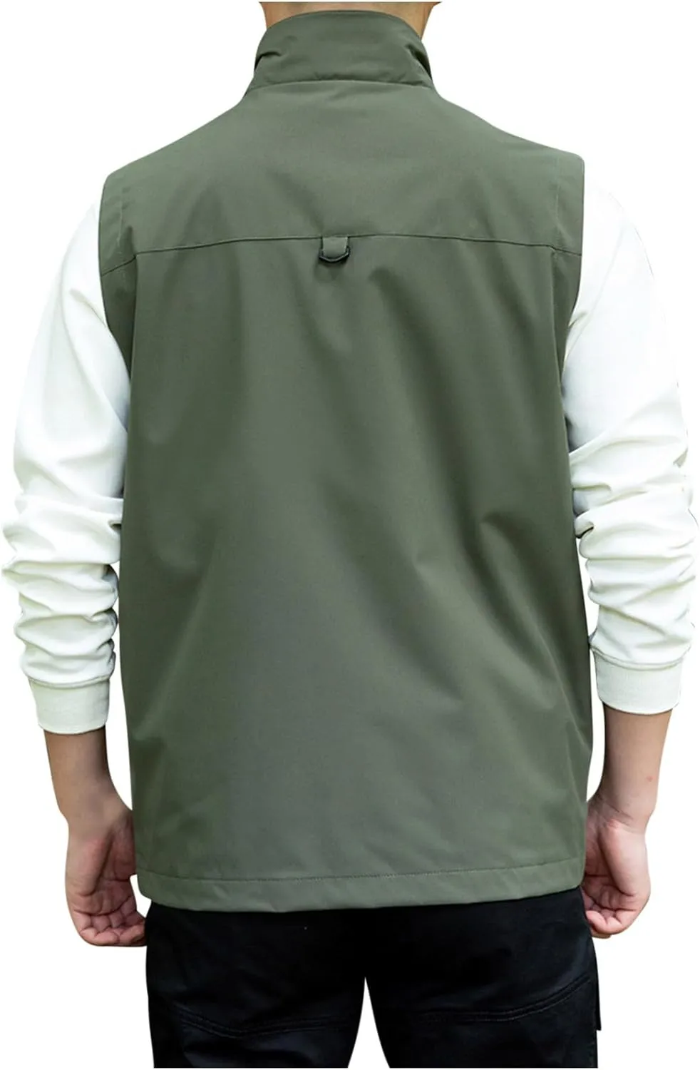 Zeiyignr Men's Golf Lightweight Photo Vest Travel Hunting Fishing Vest Sleeveless Outdoor Work Jacket with Multi Pockets