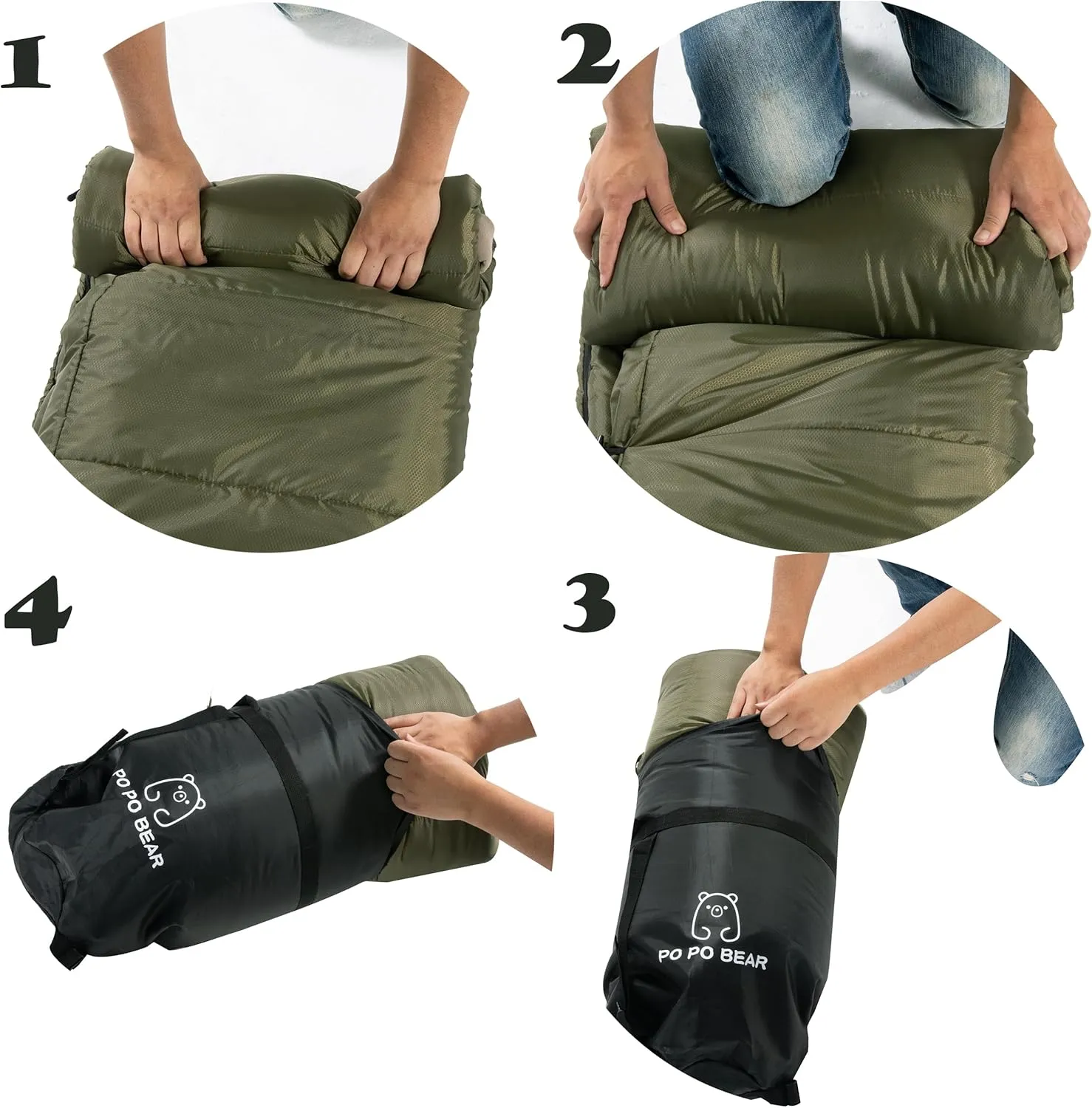 Zero Degree Sleeping Bag for Adults 100% Cotton Flannel Tall and Big