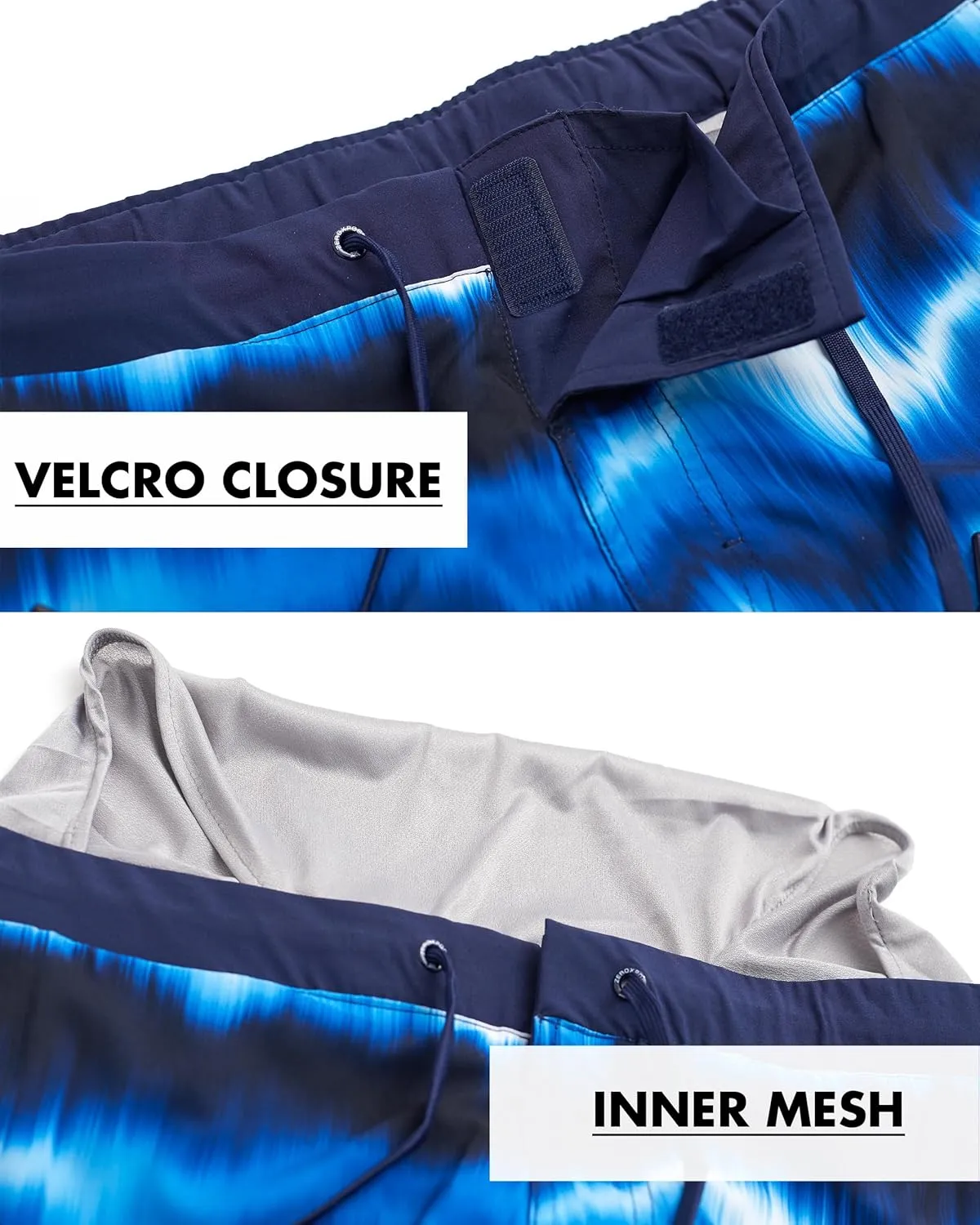 ZeroXposur Mens Swim Trunks with Liner 9" - Stretch Swim Shorts for Men - Swimming Trunks for Men
