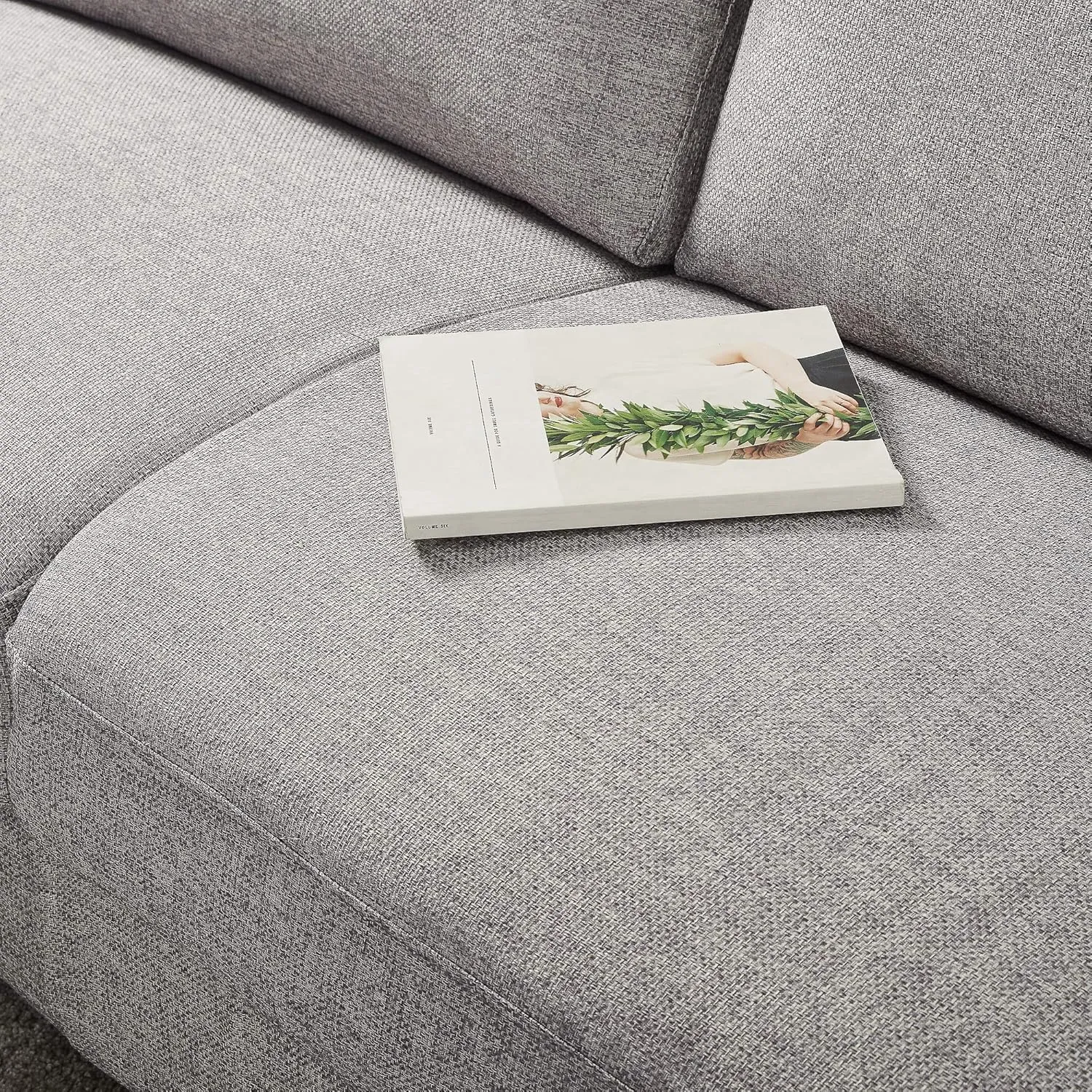 ZINUS Josh Sofa Couch, Easy, Tool-Free Assembly, Soft Grey