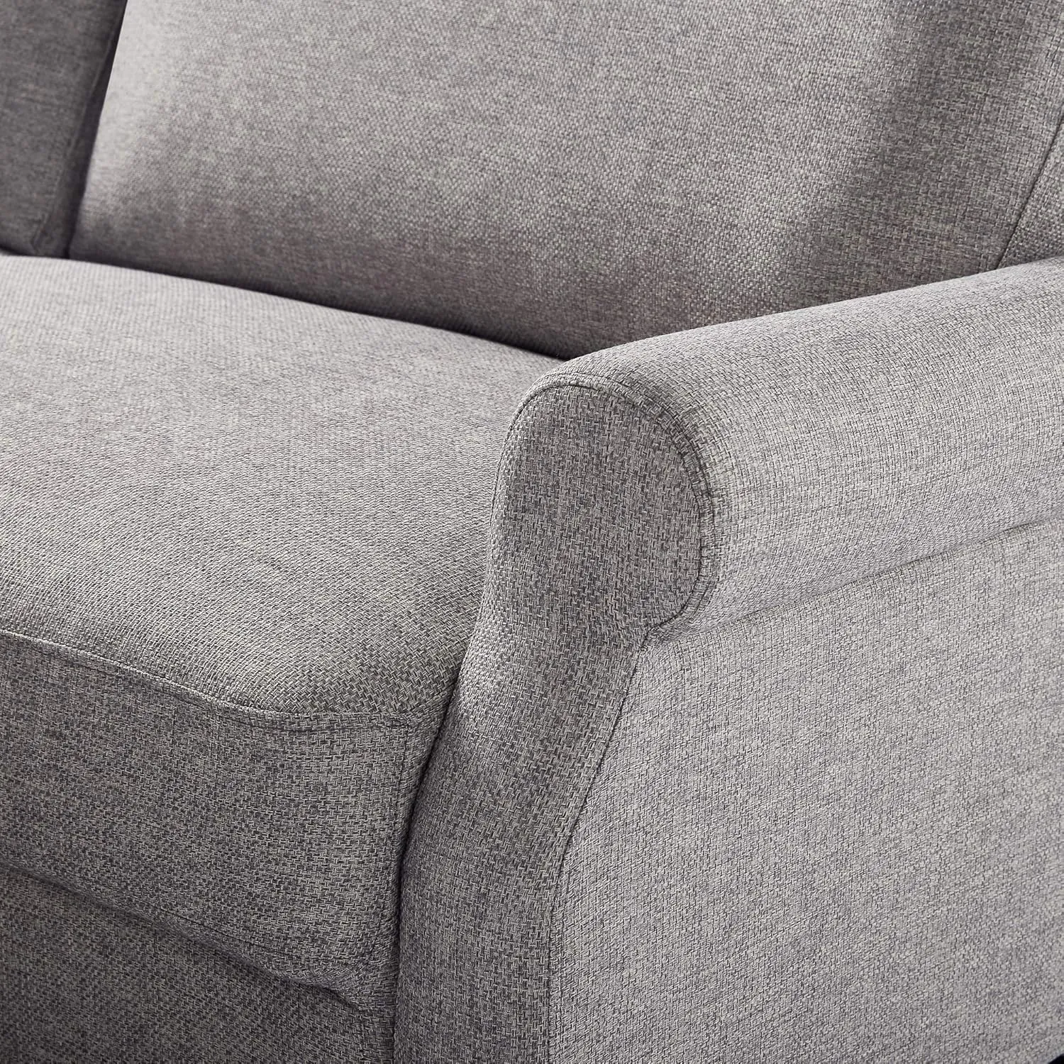 ZINUS Josh Sofa Couch, Easy, Tool-Free Assembly, Soft Grey
