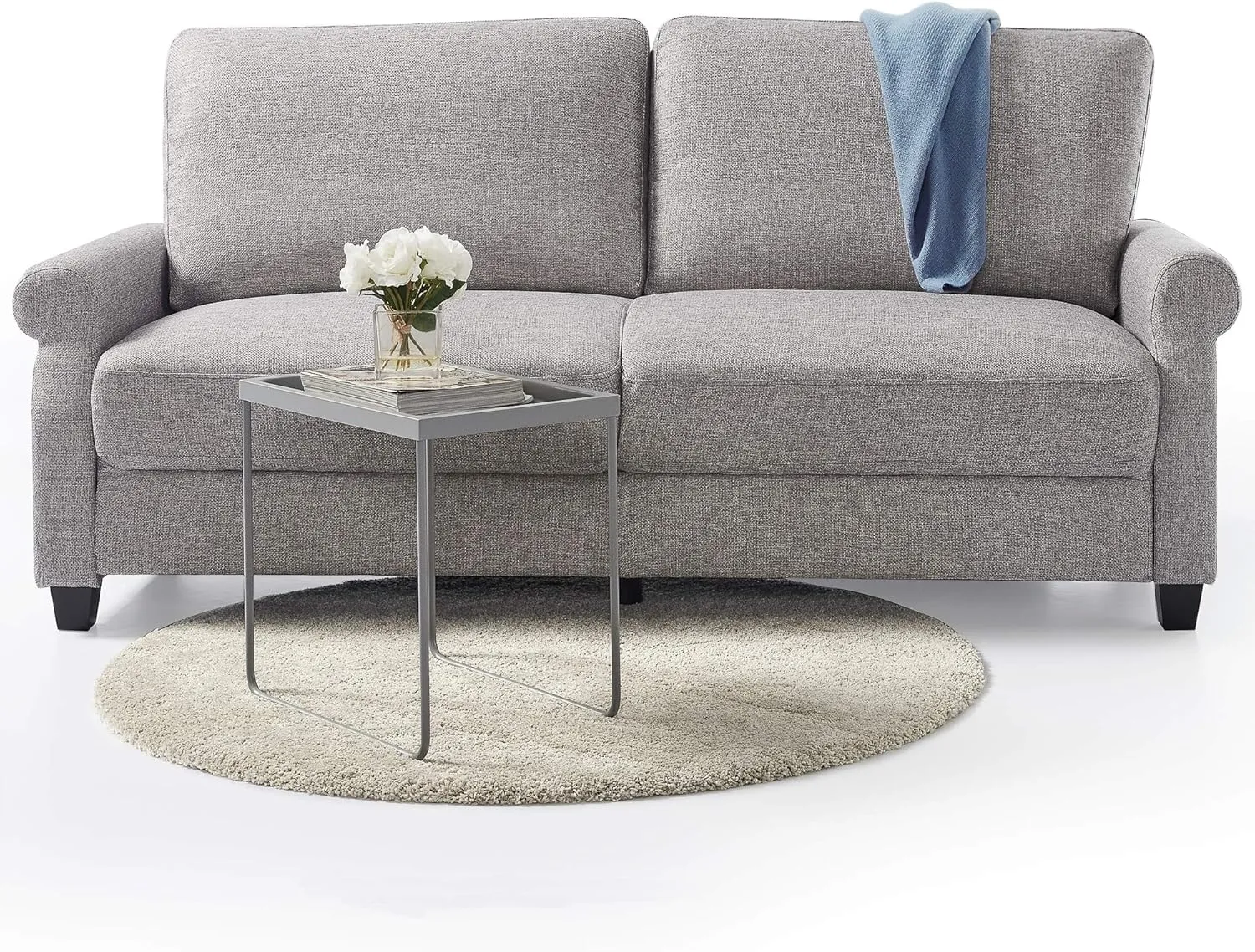 ZINUS Josh Sofa Couch, Easy, Tool-Free Assembly, Soft Grey
